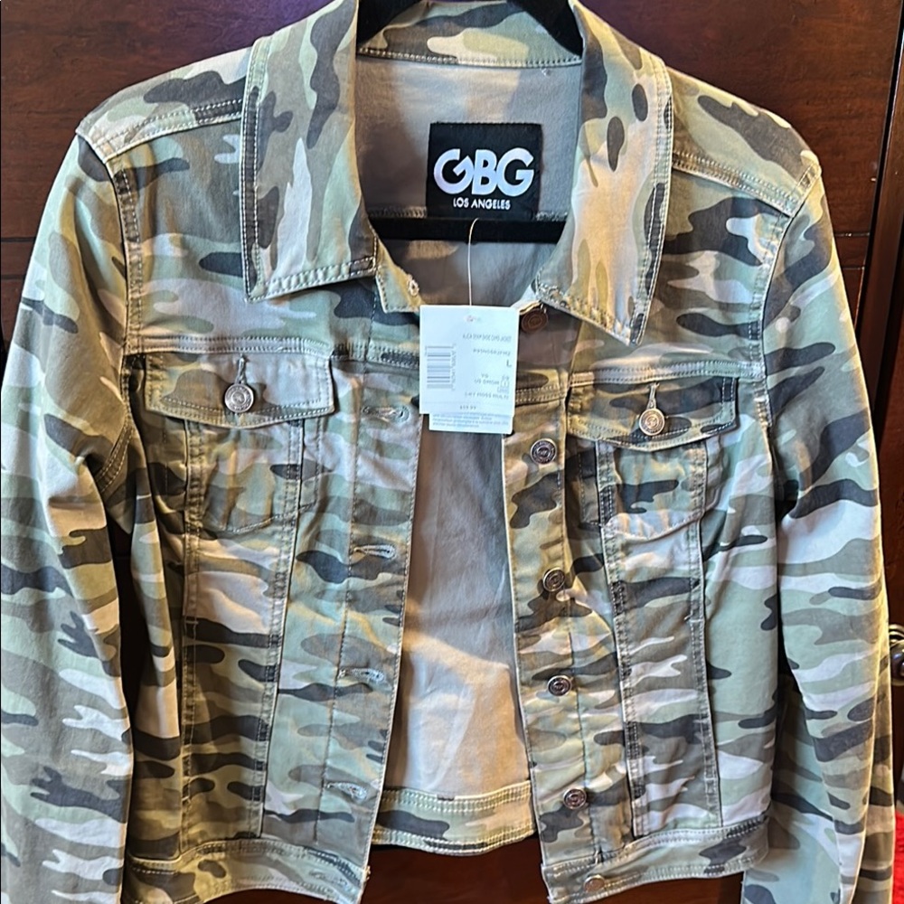 Alicia Denim Basic Camo Jacket